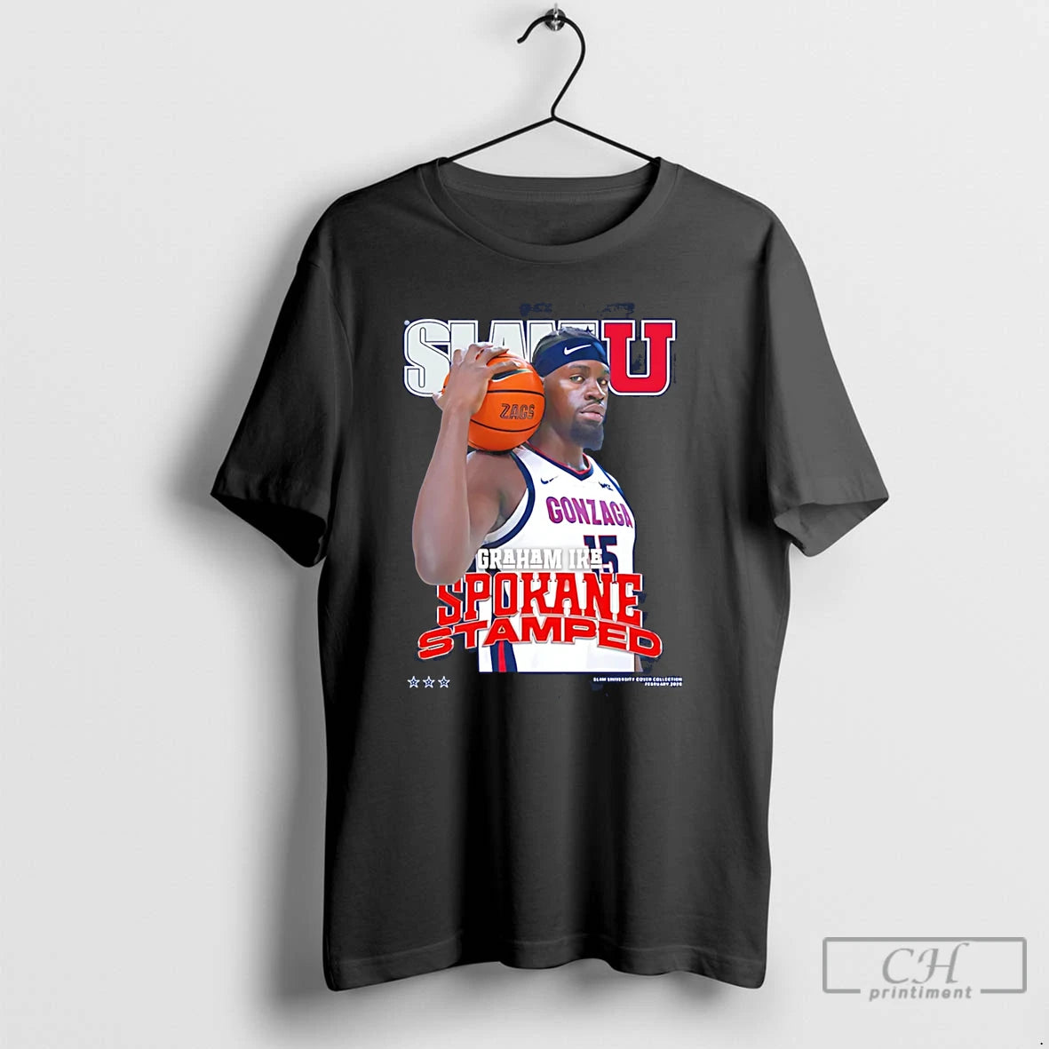 Classic Graham Ike Gonzaga Bulldogs Spokane Stamped Slamu T-Shirts, Hoodie, Sweatshirt | HypeDripTees.com