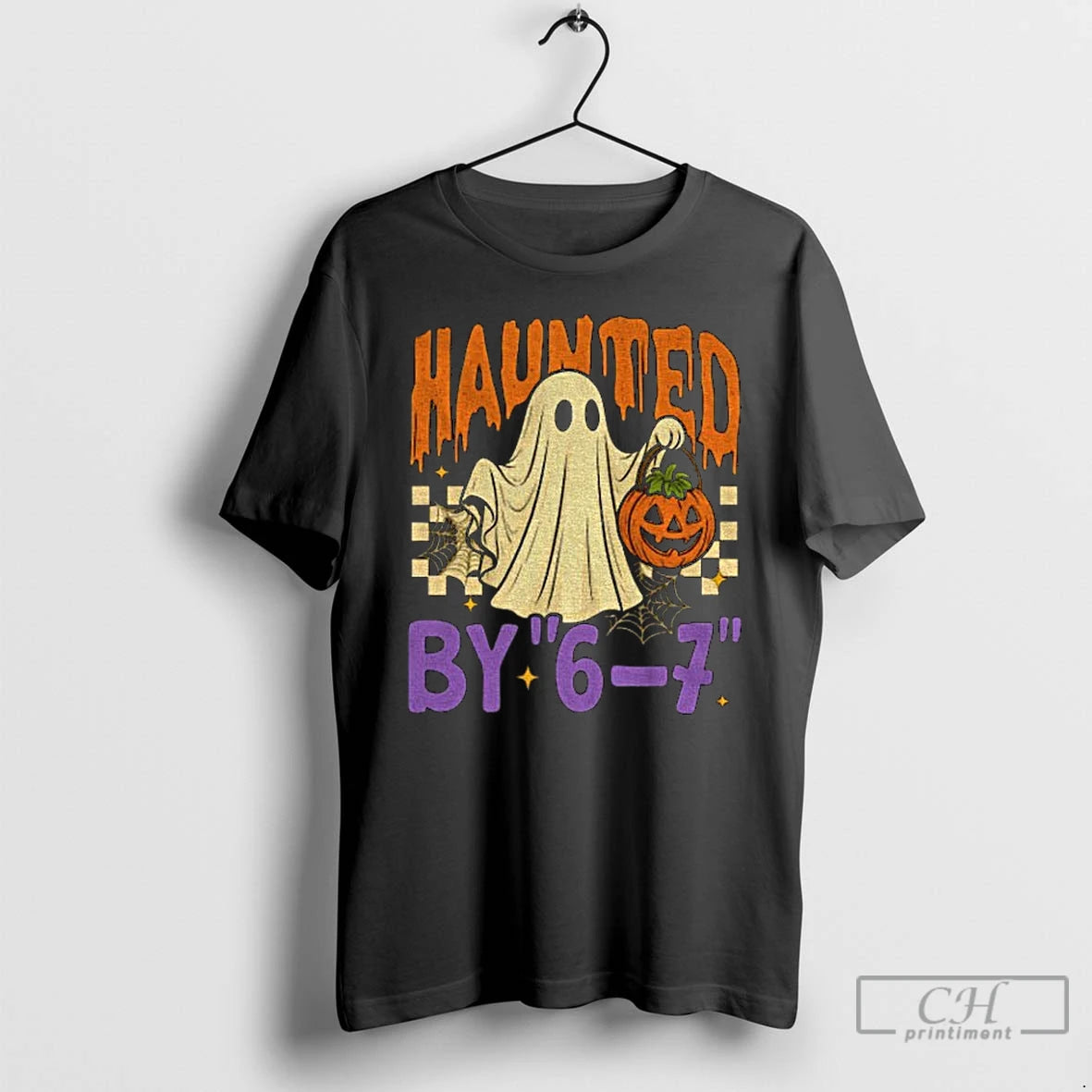 Classic Haunted By 6 7 Halloween Ghost And Pumpkin T Shirts