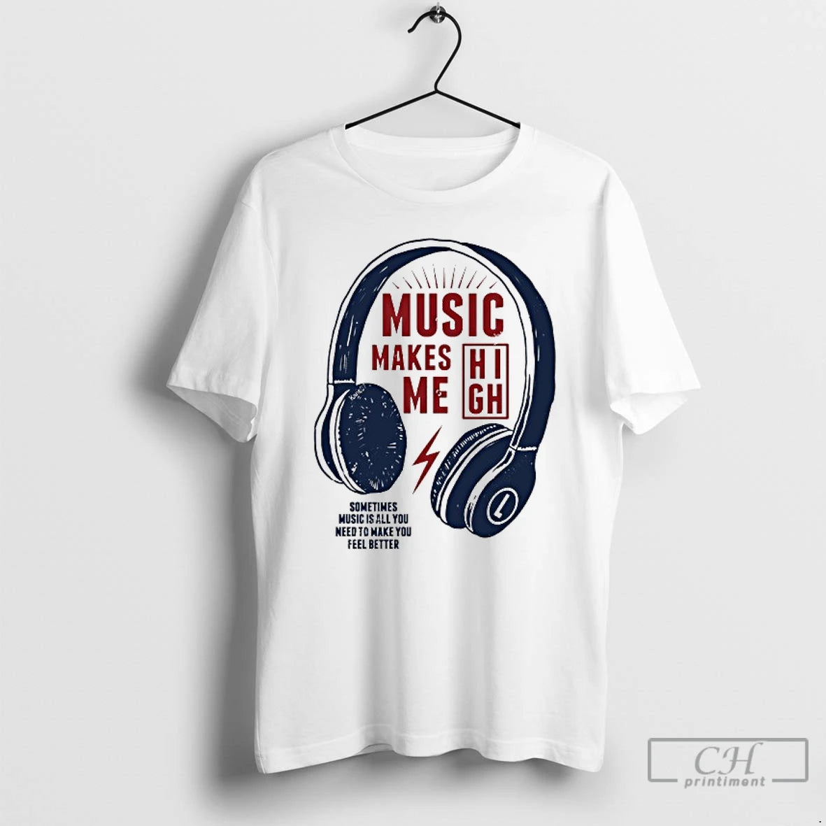 Classic Headphone Music Makes Me Sometimes Music Is All You Need To Make You Feel