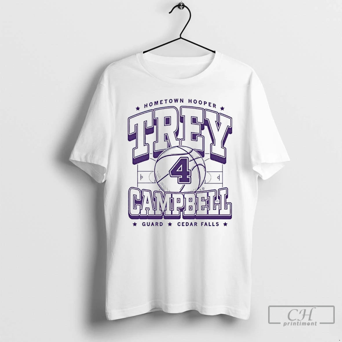 Classic Hometown Hooper Trey Campbell Guard Cedar Falls T-Shirts, Hoodie, Sweatshirt | HypeDripTees.com