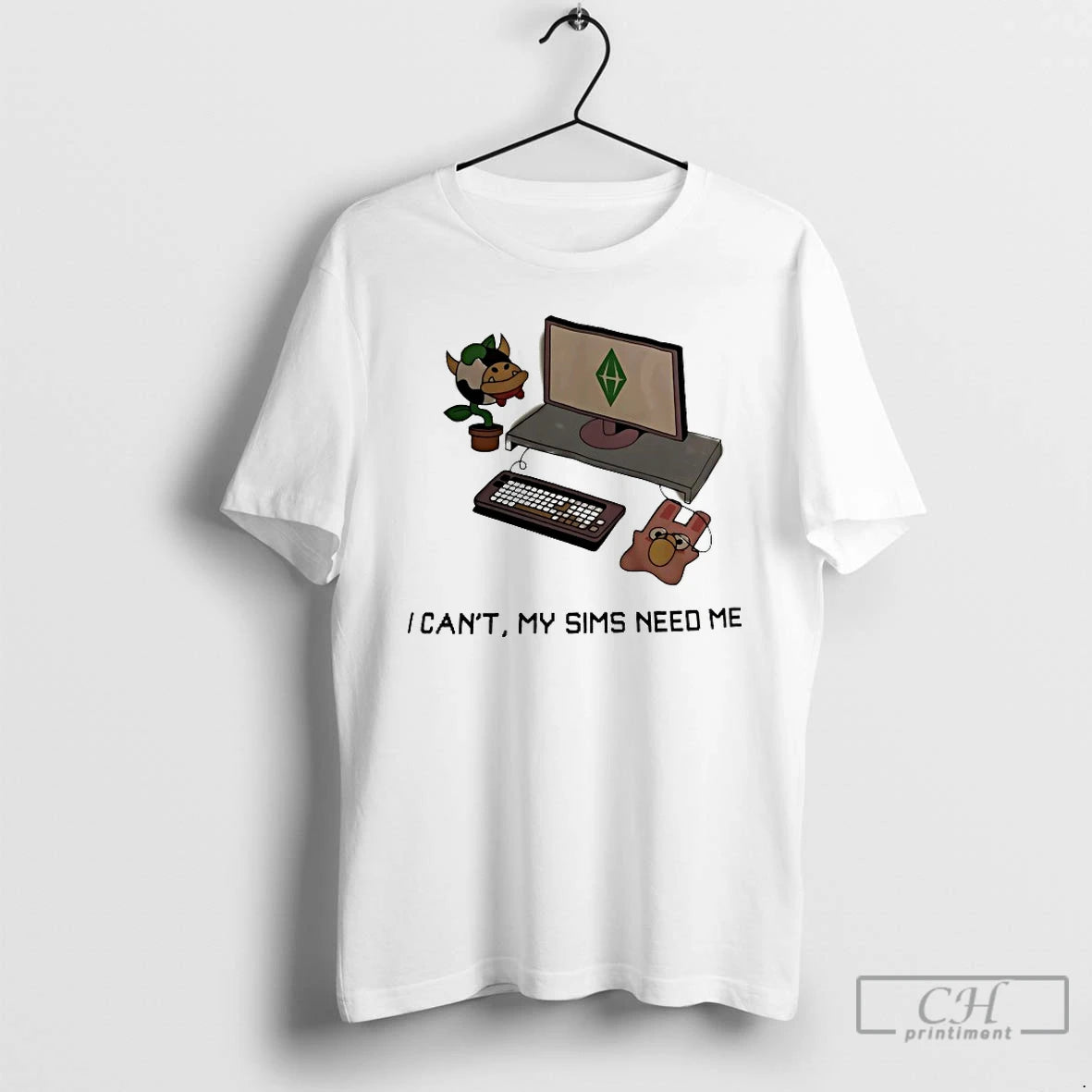 Classic I Cant My Sims Need Me T-Shirts, Hoodie, Sweatshirt | HypeDripTees.com