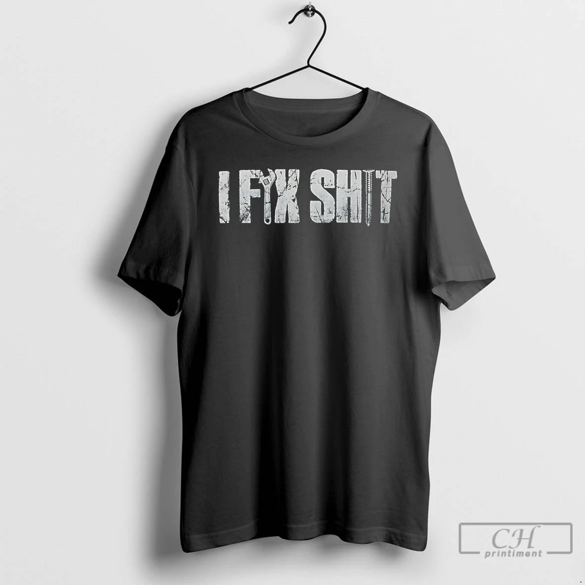 Classic I Fix Shit Text T-Shirts, Hoodie, Sweatshirt | HypeDripTees.com