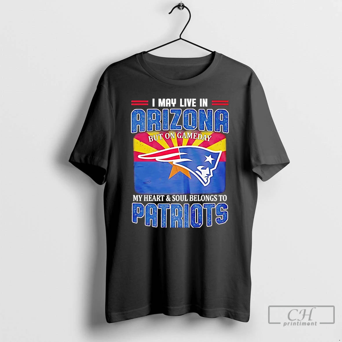 Classic I May Live In Arizona But On Gameday My Heart And Soul Belong To T-Shirts, Hoodie, Sweatshirt | HypeDripTees.com