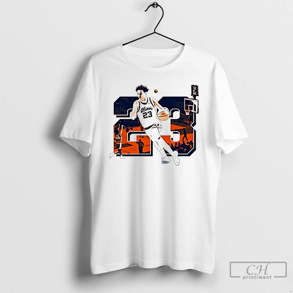 Classic Illinois Basketball Keaton Wagler Graphic