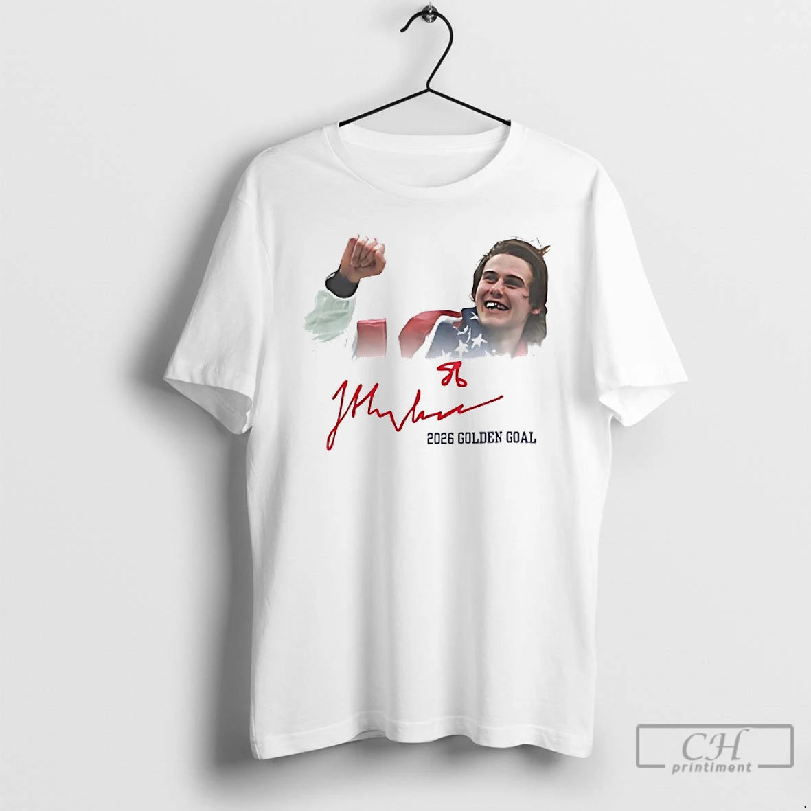 Classic Jack Hughes Celebration 2026 Golden Goal T-Shirts, Hoodie, Sweatshirt | HypeDripTees.com