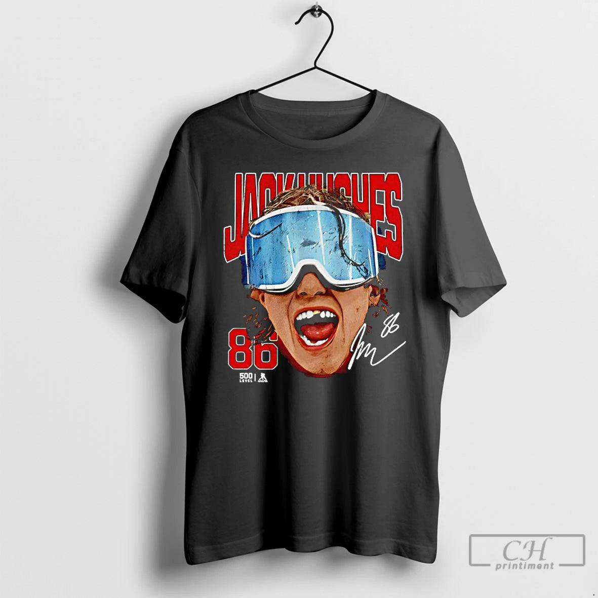 Classic Jack Hughes New Jersey Goggles Signatures T-Shirts, Hoodie, Sweatshirt | HypeDripTees.com