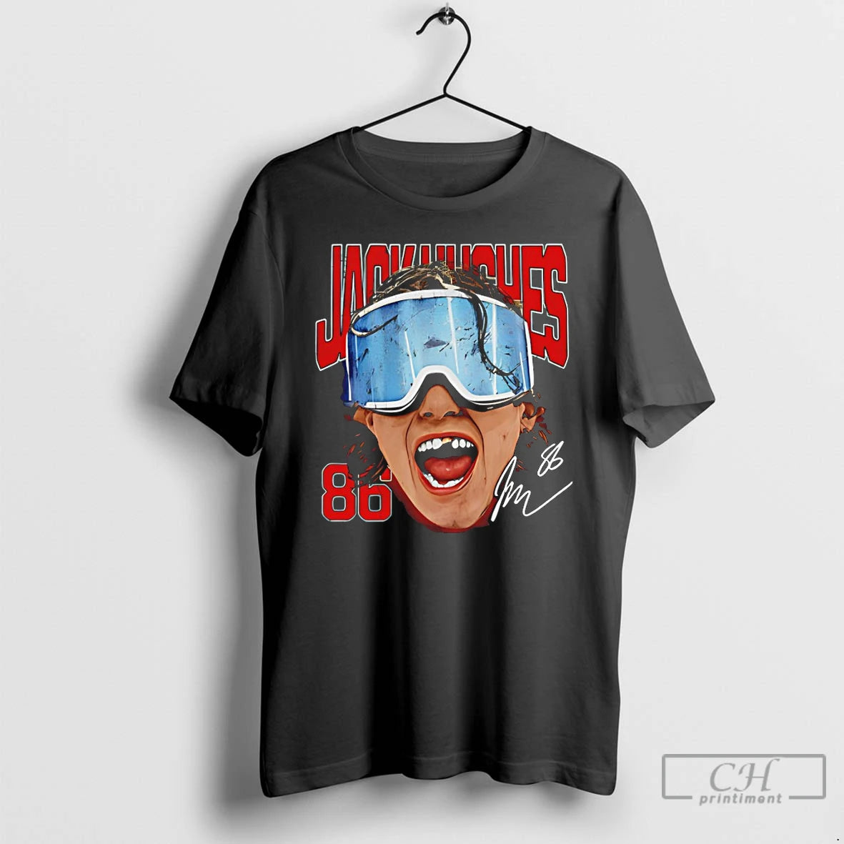 Classic Jack Hughes New Jersey Goggles Usa Hockey Olympic 2026 Signature T-Shirts, Hoodie, Sweatshirt | HypeDripTees.com