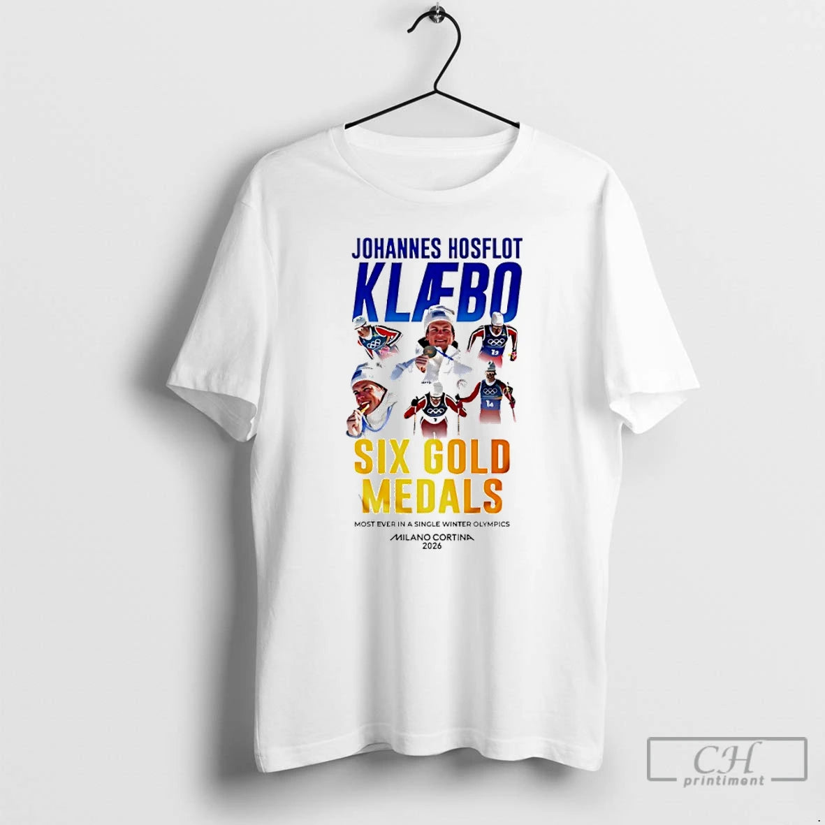 Classic Johannes Hoesflot Klaebo Six Gold Medals 2026 Winter Olympics Milano Cortina T Shirts Sweater Hoodie, Sweatshirt