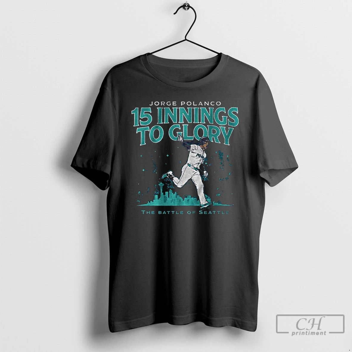 Classic Jorge Polanco 15 Innings To Glory The Battle Of Seattle T Shirts