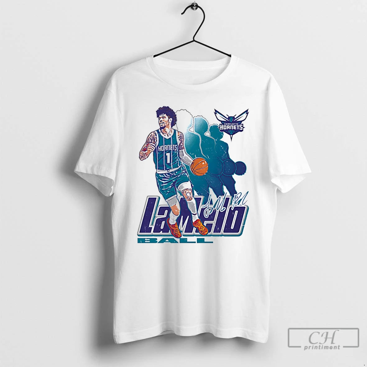Classic Lamelo Ball Charlotte Hornets Retro Signature T-Shirts, Hoodie, Sweatshirt | HypeDripTees.com