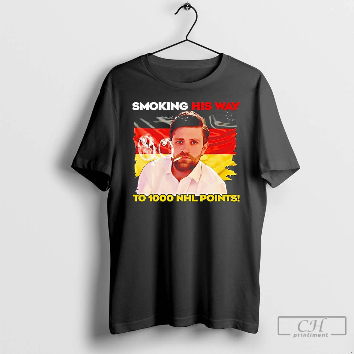 Classic Leon Draisaitl Smoking His Way To 1000 Points T-Shirts, Hoodie, Sweatshirt | HypeDripTees.com