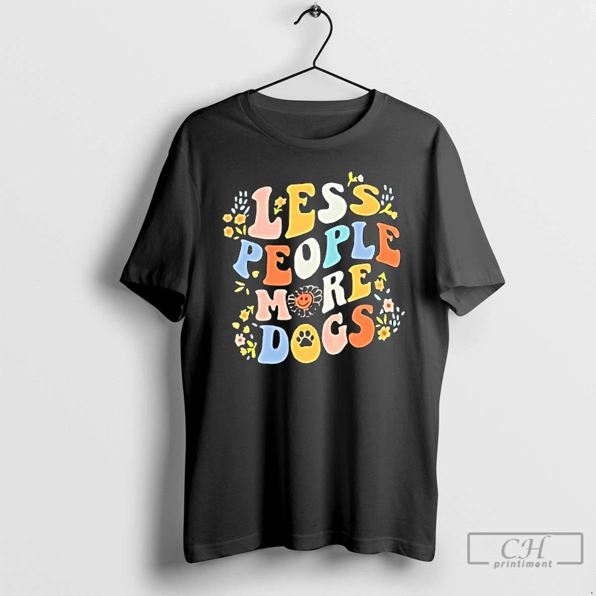 Classic Less People More Dogs T Shirts