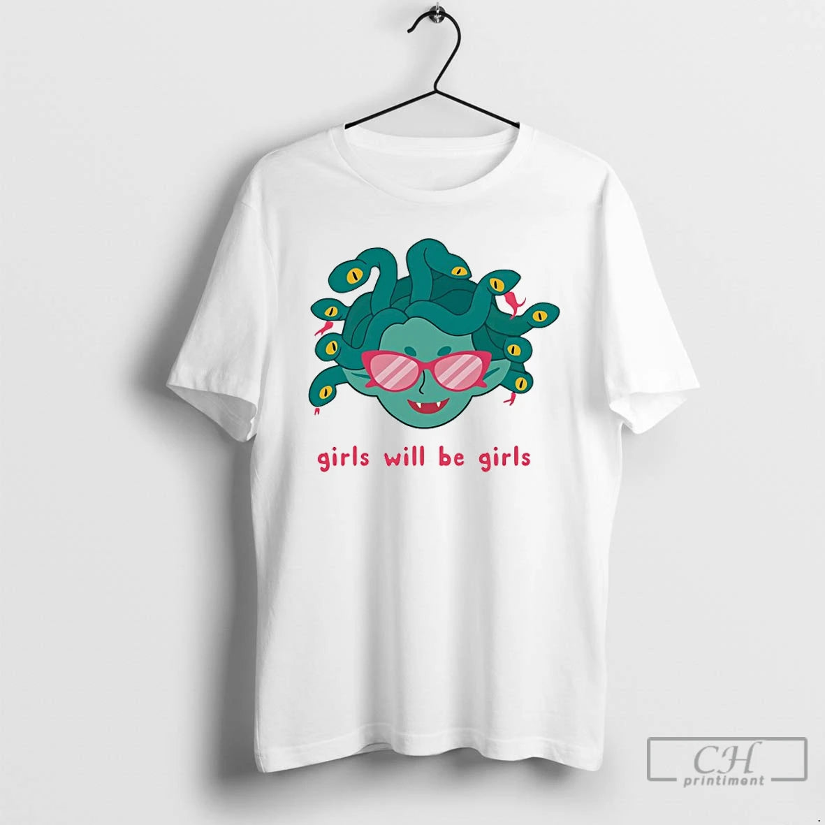 Classic Medusa Girls Will Be Girls Funny T-Shirts, Hoodie, Sweatshirt | HypeDripTees.com