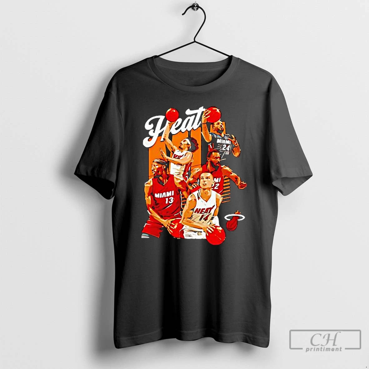Classic Miami Heat 2026 Starting 5 Basketball Players Miami 13 14 22 24 Graphic T-Shirts, Hoodie, Sweatshirt
