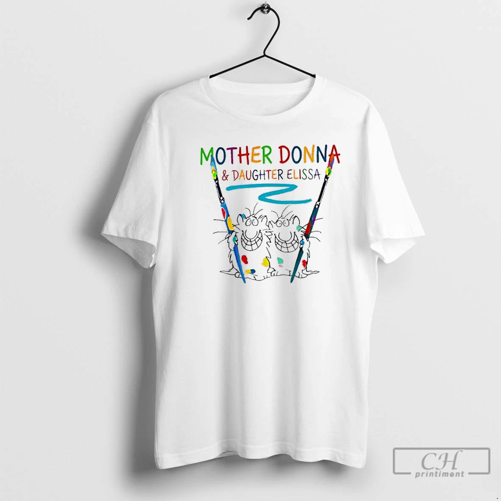 Classic Mother Donna Daughter Elissa Matching Art Cats
