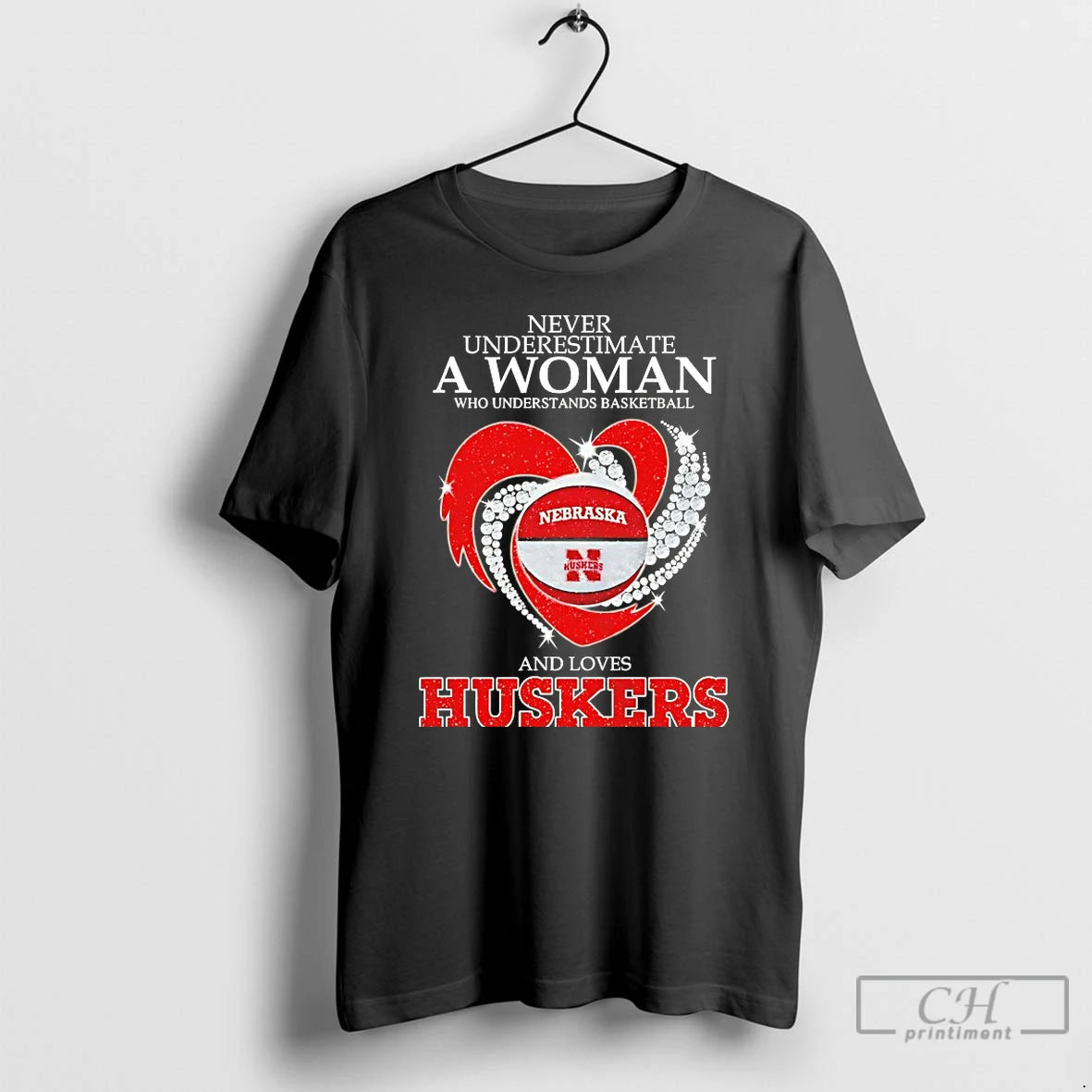 Classic Never Underestimate A Woman Who Understands Basketball And Loves Nebraska Huskers T Shirts Sweater Hoodie, Sweatshirt