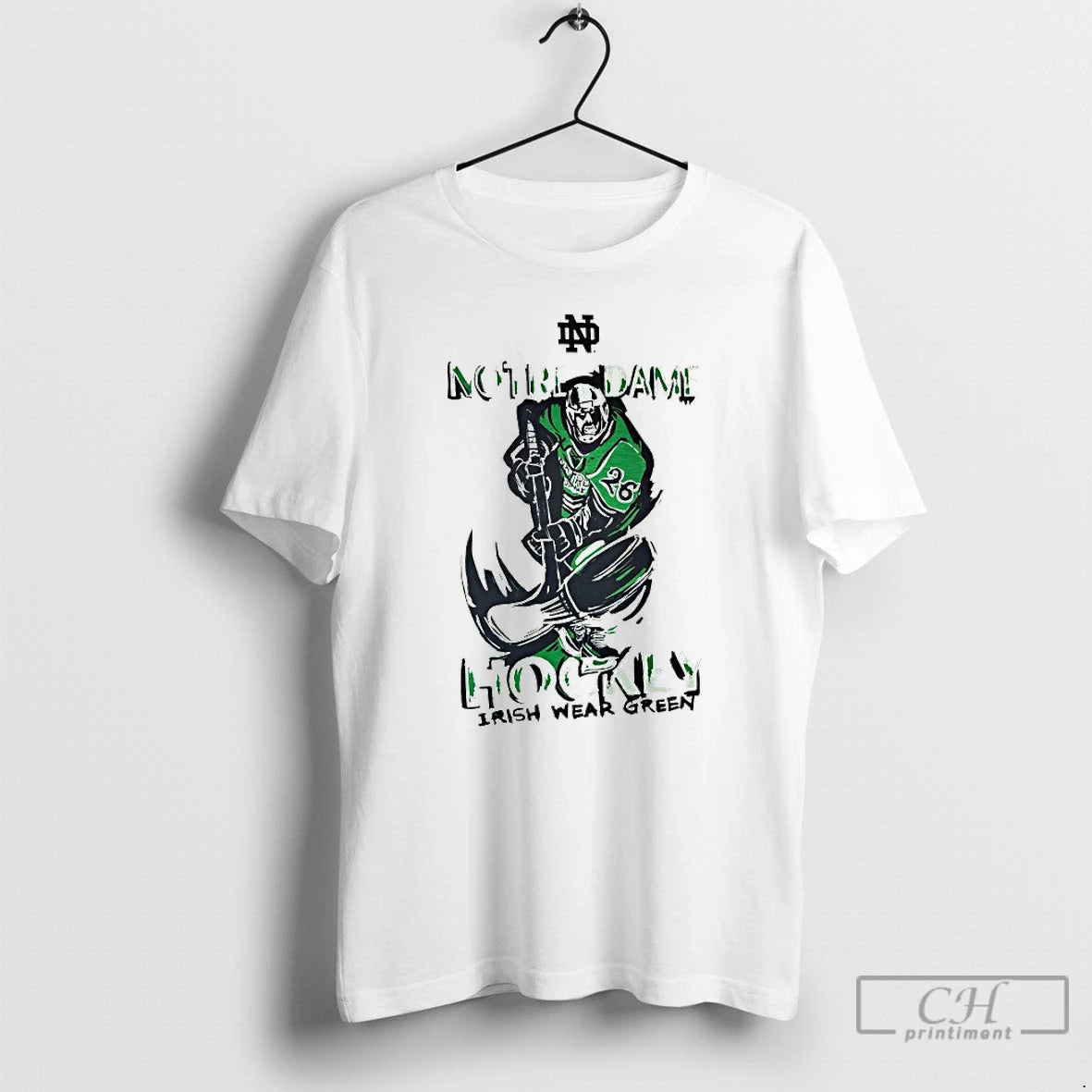 Classic Notre Dame Fighting Irish Hockey Irish Wear Green T-Shirts, Hoodie, Sweatshirt | HypeDripTees.com