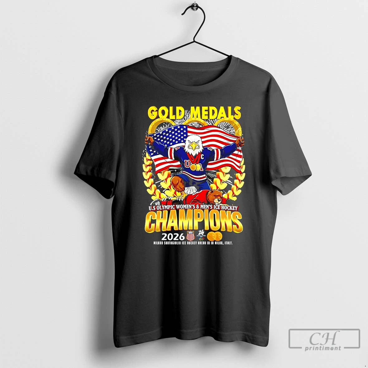 Classic Olympic Ice Womens And Mens Hockey Champions 2026 Usa T-Shirts, Hoodie, Sweatshirt | HypeDripTees.com