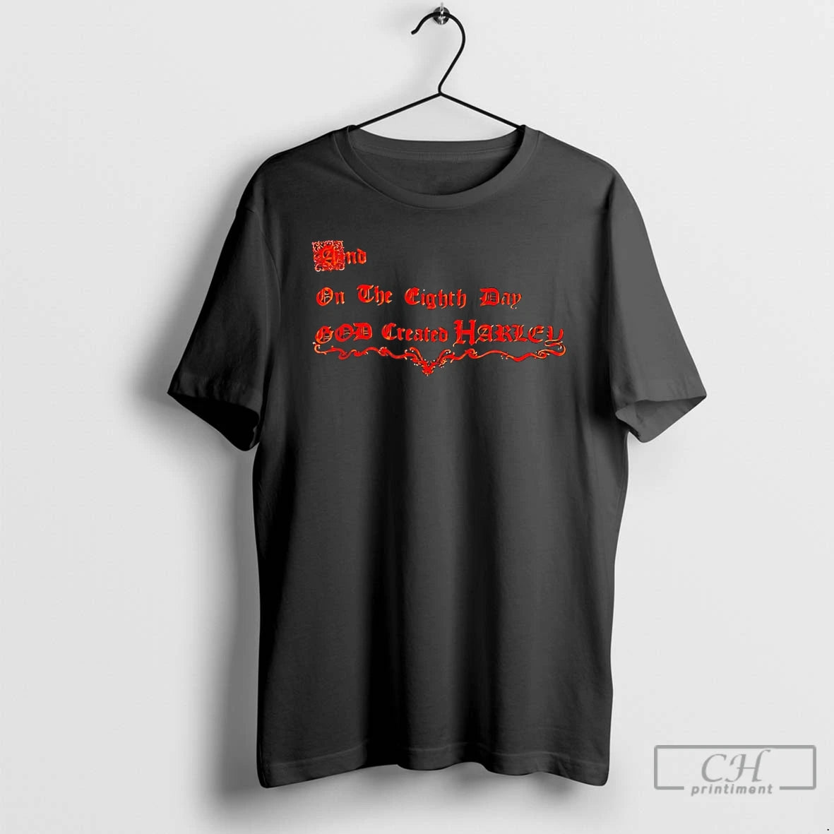 Classic On The Eighth Day God Created Harley T-Shirts, Hoodie, Sweatshirt | HypeDripTees.com