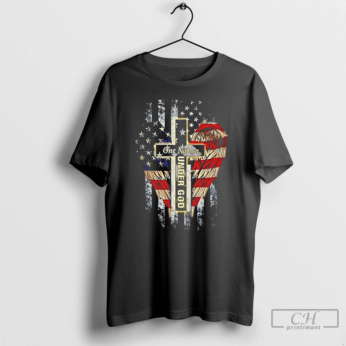 Classic One Nation Under God American Flag T-Shirts, Hoodie, Sweatshirt | HypeDripTees.com