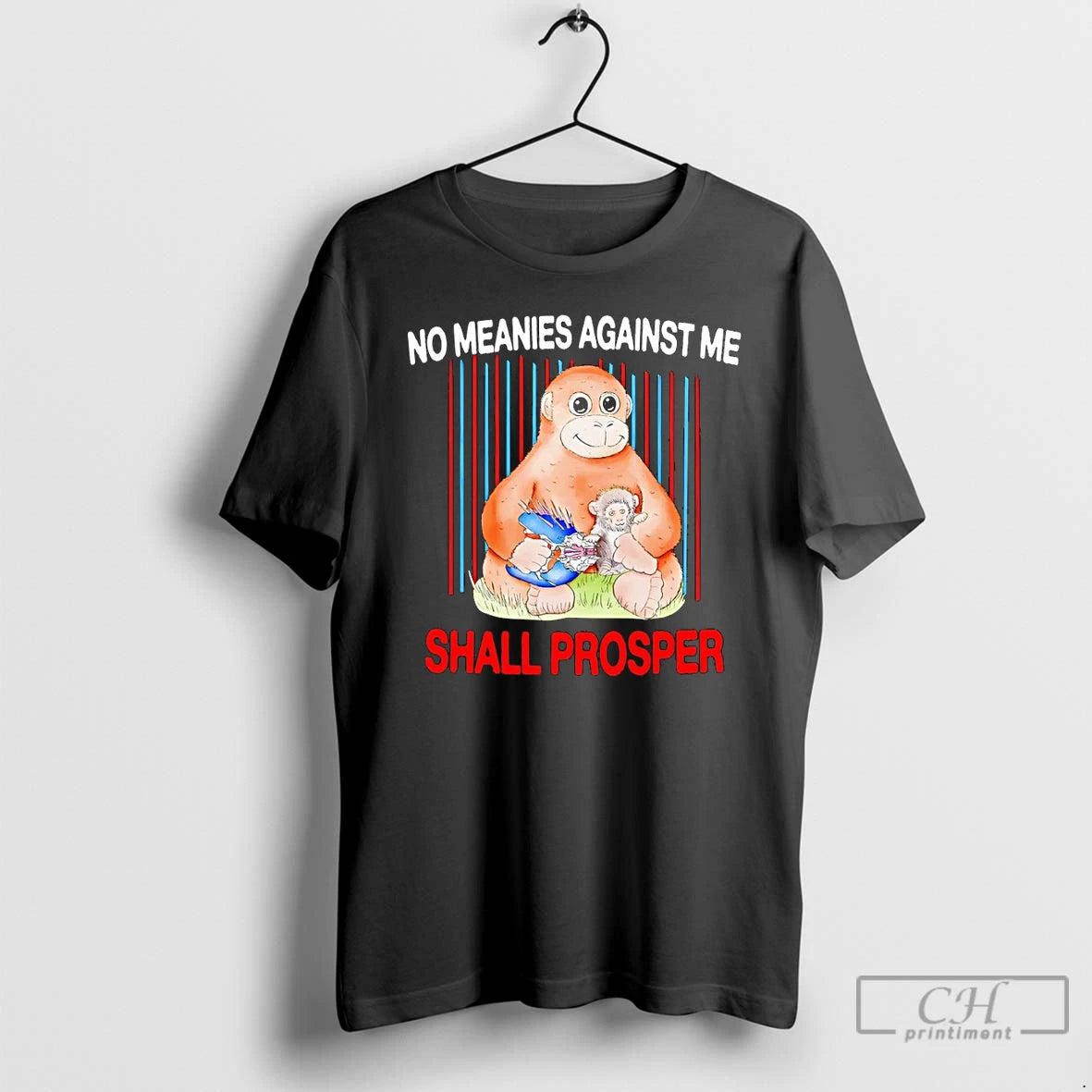 Classic Panchi Kun Punch Monkey No Meanies Against Me Shall Prosper Vintage T Shirts Sweater Hoodie, Sweatshirt