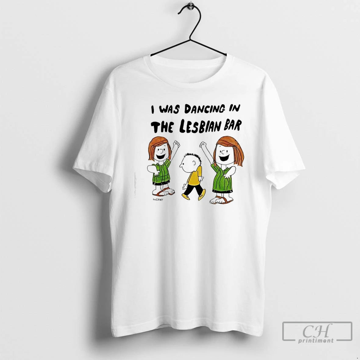 Classic Peanuts Gang Characters I Was Dancing In The Lesbian Bar T-Shirts, Hoodie, Sweatshirt | HypeDripTees.com