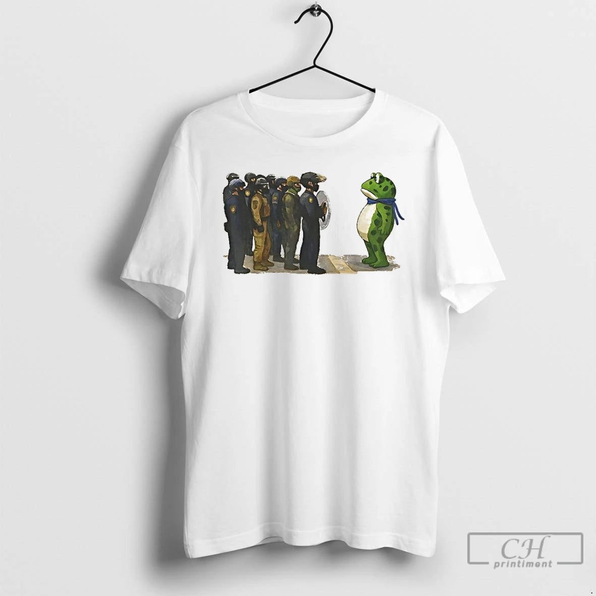 Classic Portland Frog Protest Anti Ice Fdt Resistance T Shirts