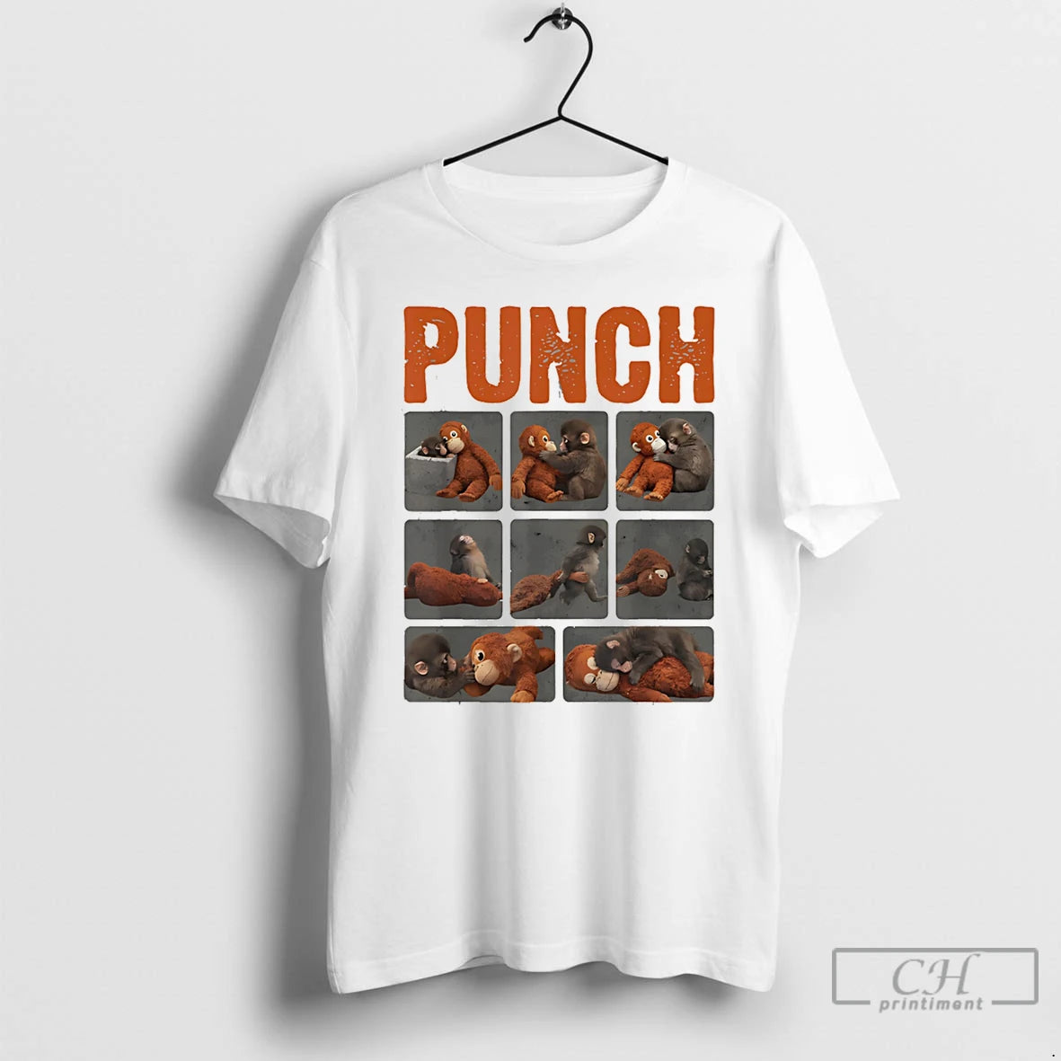 Classic Punch Cute Monkey Graphic T-Shirts, Hoodie, Sweatshirt | HypeDripTees.com