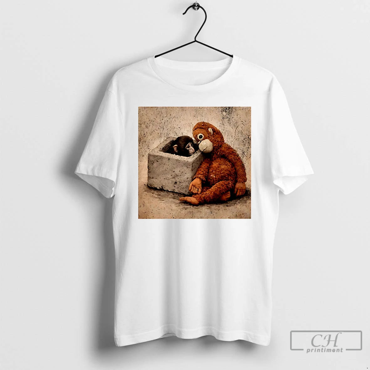 Classic Punch Kun Punch The Monkey Cuddling Plush Toy T-Shirts, Hoodie, Sweatshirt | HypeDripTees.com