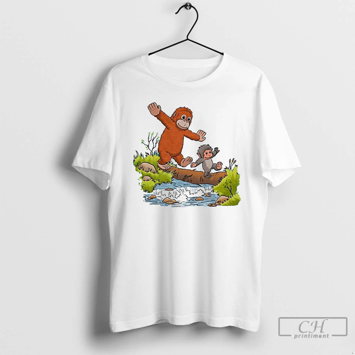 Classic Punch And His Stuffed Orangutan X Calvin And Hobbes Punch Monkey Play T Shirts Hoodie, Sweatshirt | HypeDripTees.com