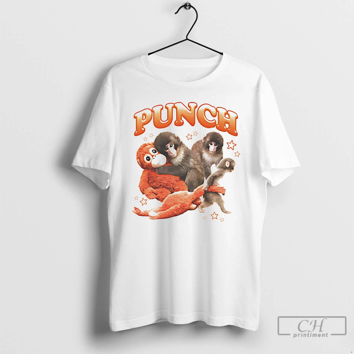 Classic Punch The Monkey Cartoon Graphic T-Shirts, Hoodie, Sweatshirt | HypeDripTees.com