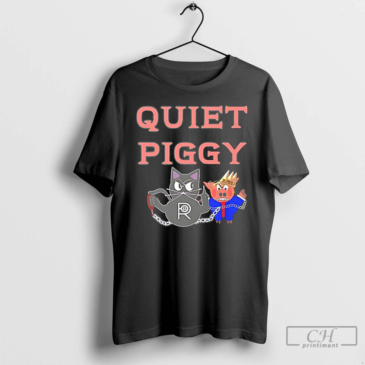 Classic Quiet Piggy Dark Style T-Shirts, Hoodie, Sweatshirt | HypeDripTees.com