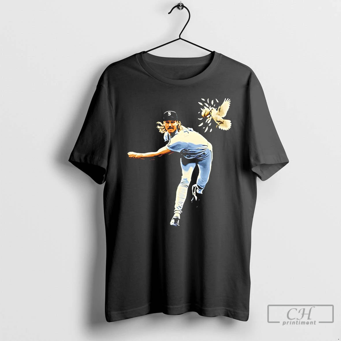 Classic Randy Johnson Seattle Mariners The Bird T-Shirts, Hoodie, Sweatshirt | HypeDripTees.com