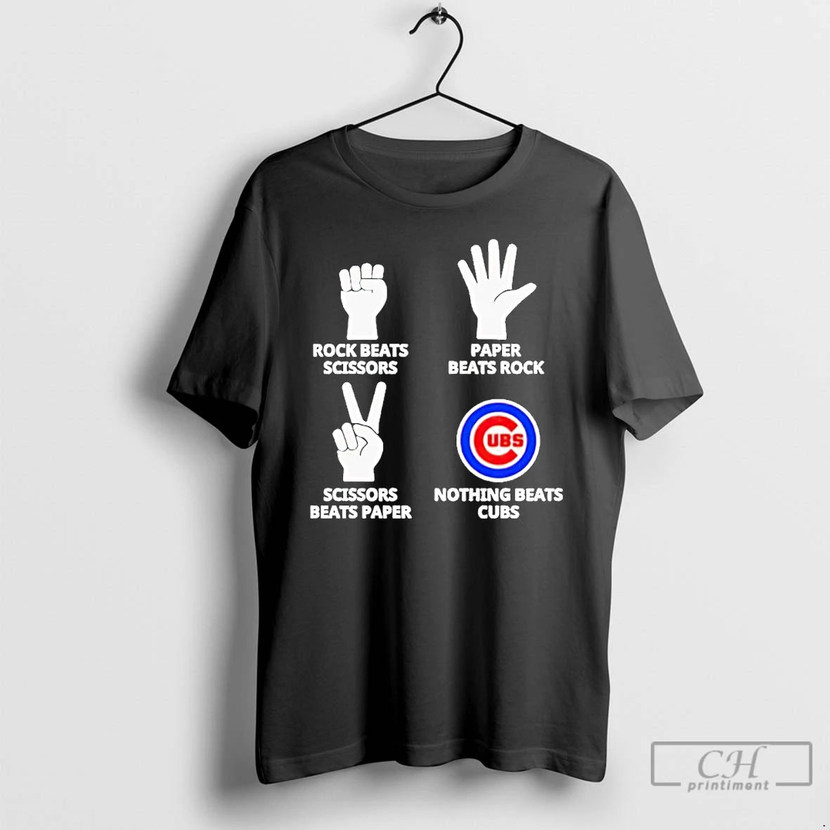 Classic Rock Beats Scissors Paper Beats Rock Scissors Beats Paper Nothing Beats Chicago Cubs T-Shirts, Hoodie, Sweatshirt