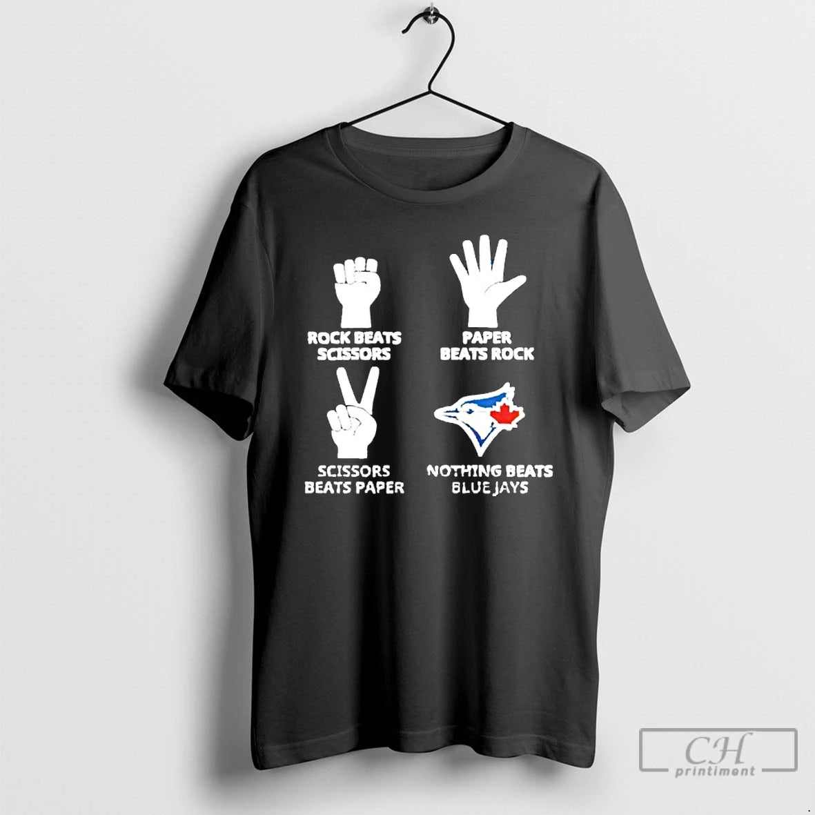 Classic Rock Beats Scissors Paper Beats Rock Scissors Beats Paper Nothing Beats Toronto Blue Jays T-Shirts, Hoodie,...