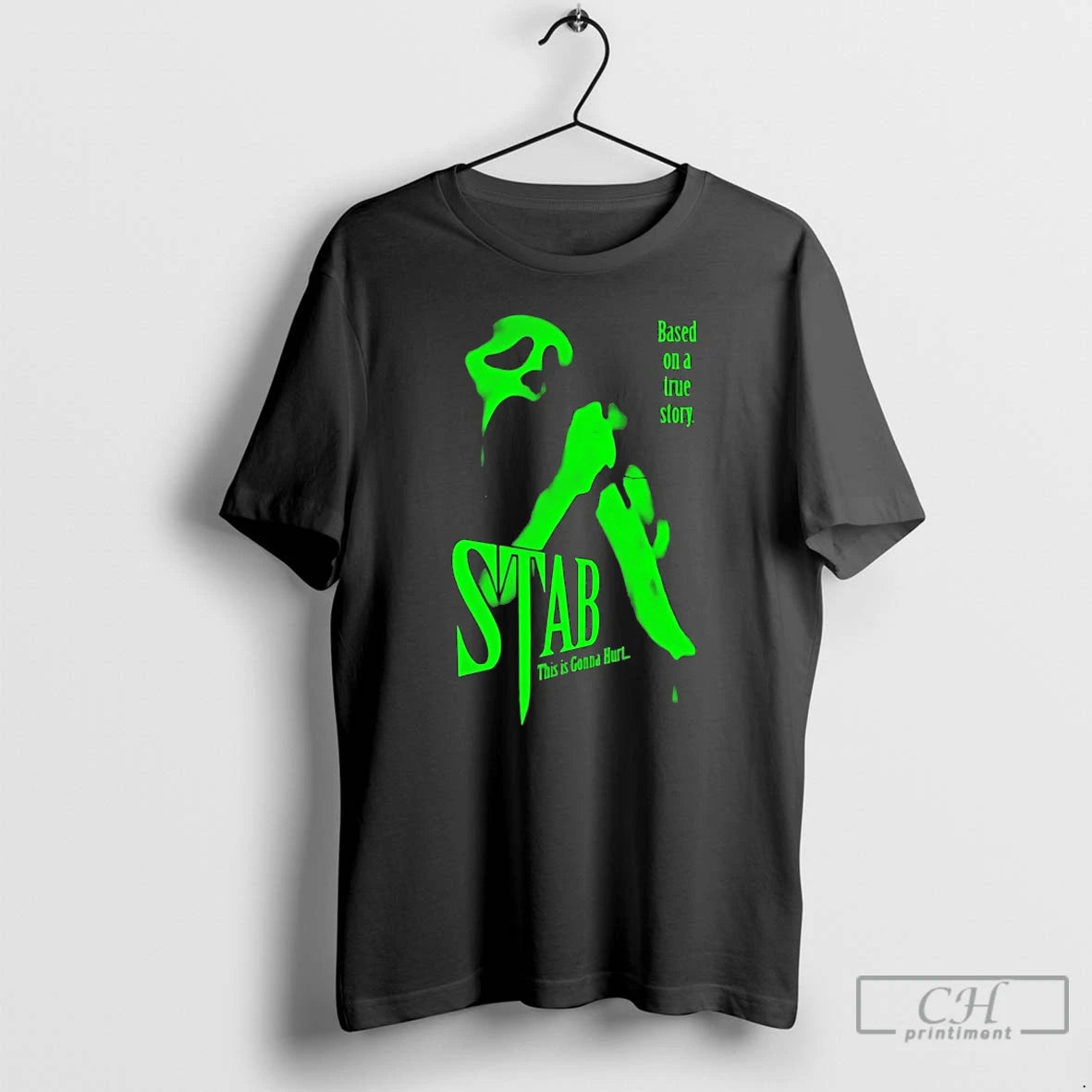 Classic Scream Stab This Is Gonna Hurt Based On A True Story T Shirts Sweater Hoodie, Sweatshirt | HypeDripTees.com