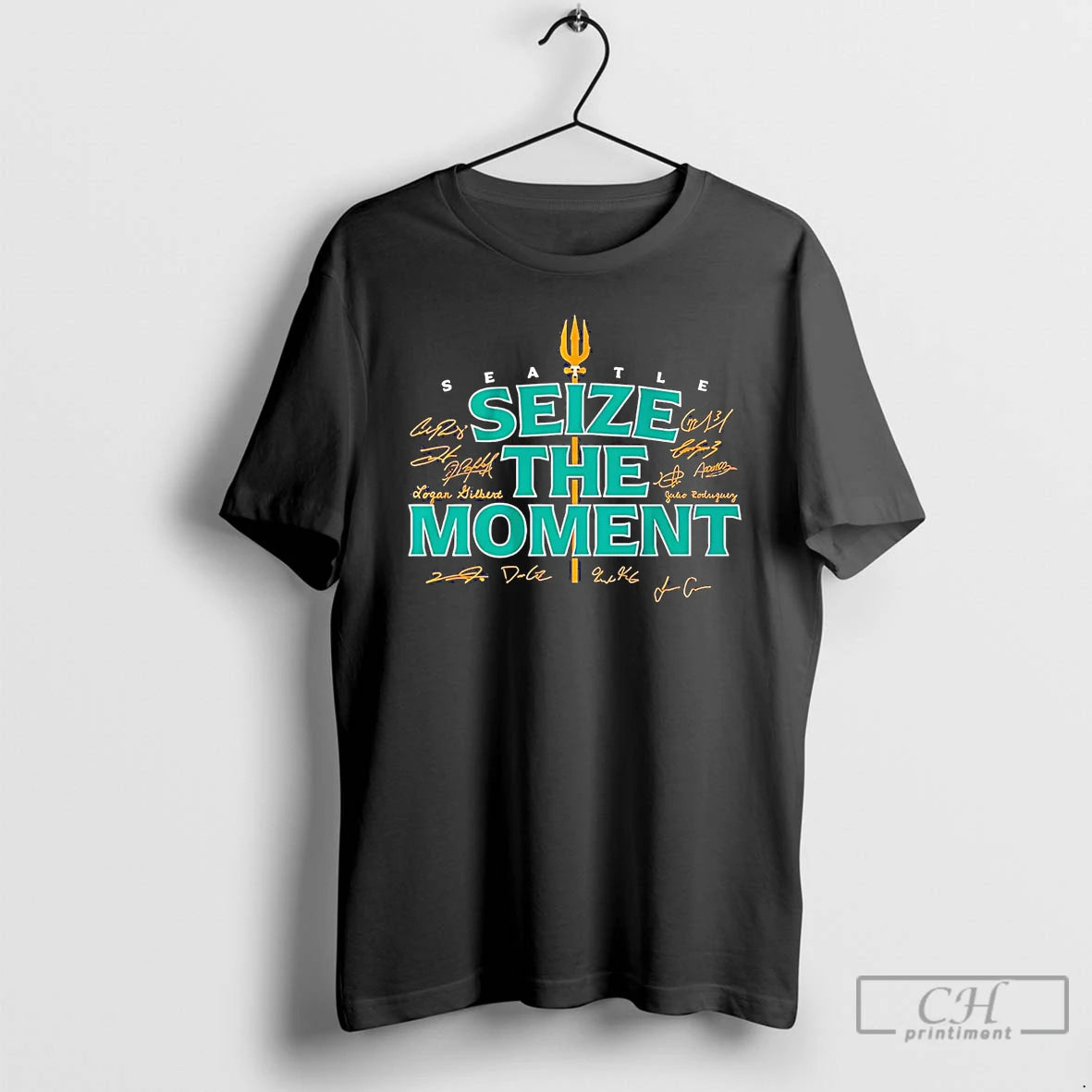 Classic Seattle Mariners Seize The Moment Trident T Shirts