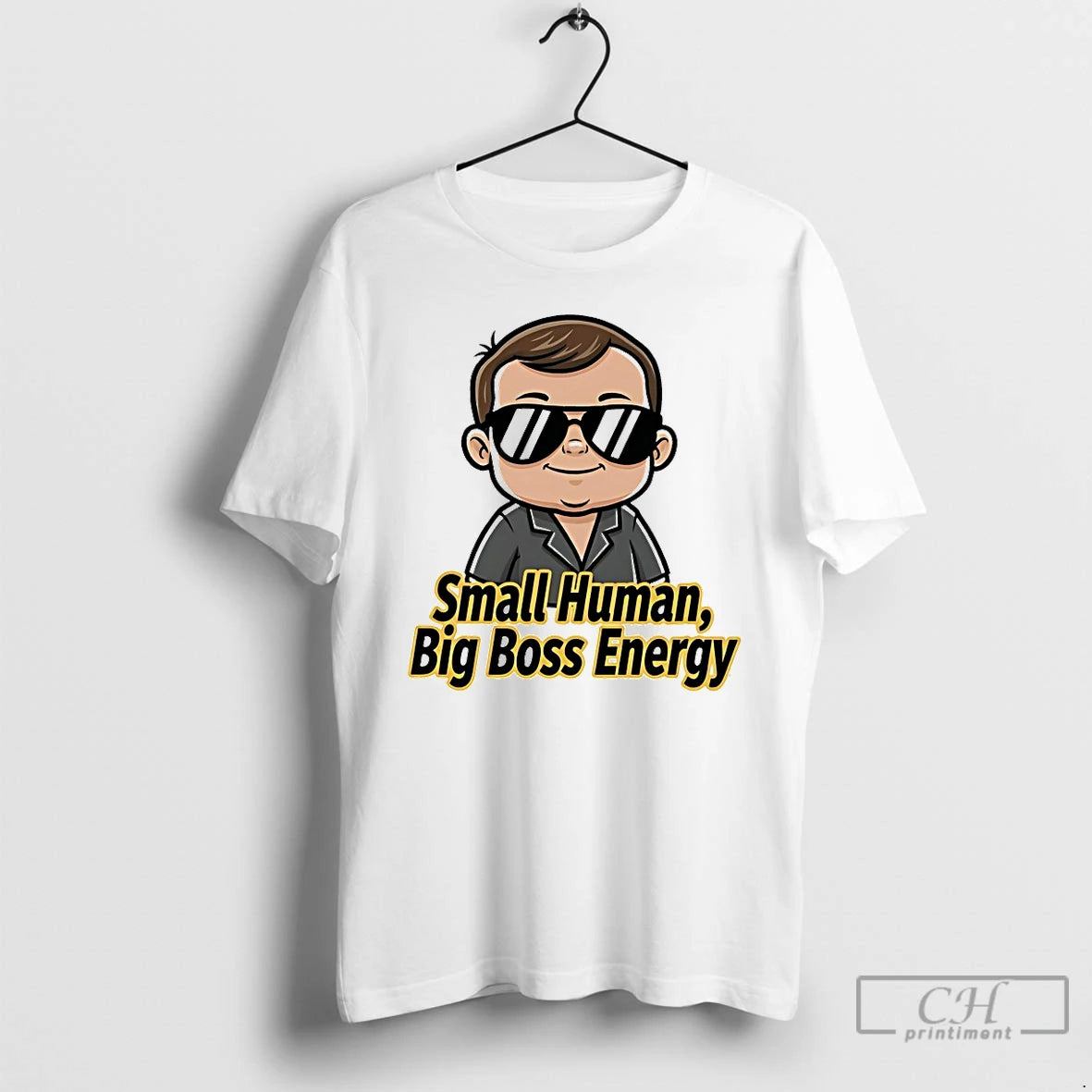 Classic Small Human Big Boss Energy T-Shirts, Hoodie, Sweatshirt | HypeDripTees.com