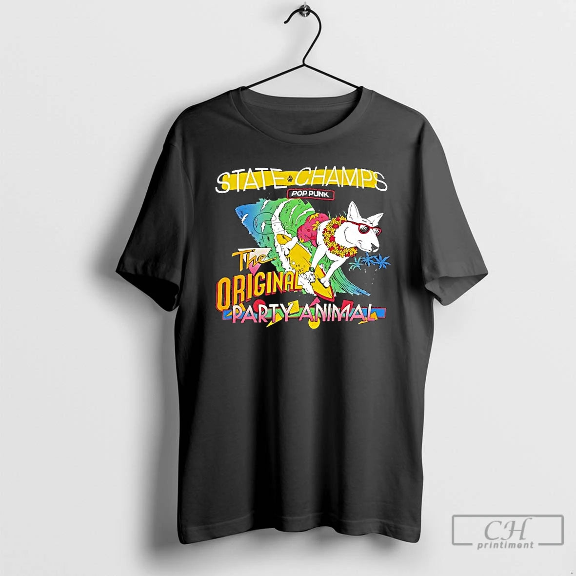 Classic State Champs Party Animal Pop Punk Band T-Shirts, Hoodie, Sweatshirt | HypeDripTees.com