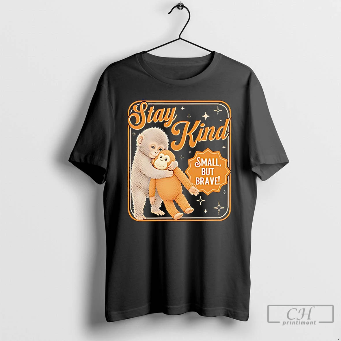 Classic Stay Kind Small But Brave Punch Monkey T-Shirts, Hoodie, Sweatshirt | HypeDripTees.com