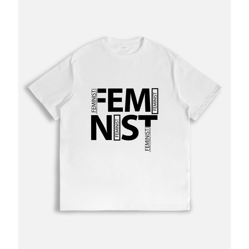 Classic T - Shirt with Bold Feminist Statement: "Feminist" Hoodie, Sweatshirt | HypeDripTees.com