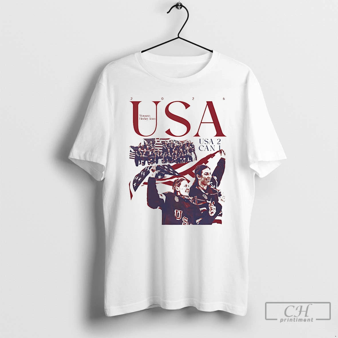 Classic Team Usa Womens Hockey Victory Usa 2 Can 1 T-Shirts, Hoodie, Sweatshirt | HypeDripTees.com