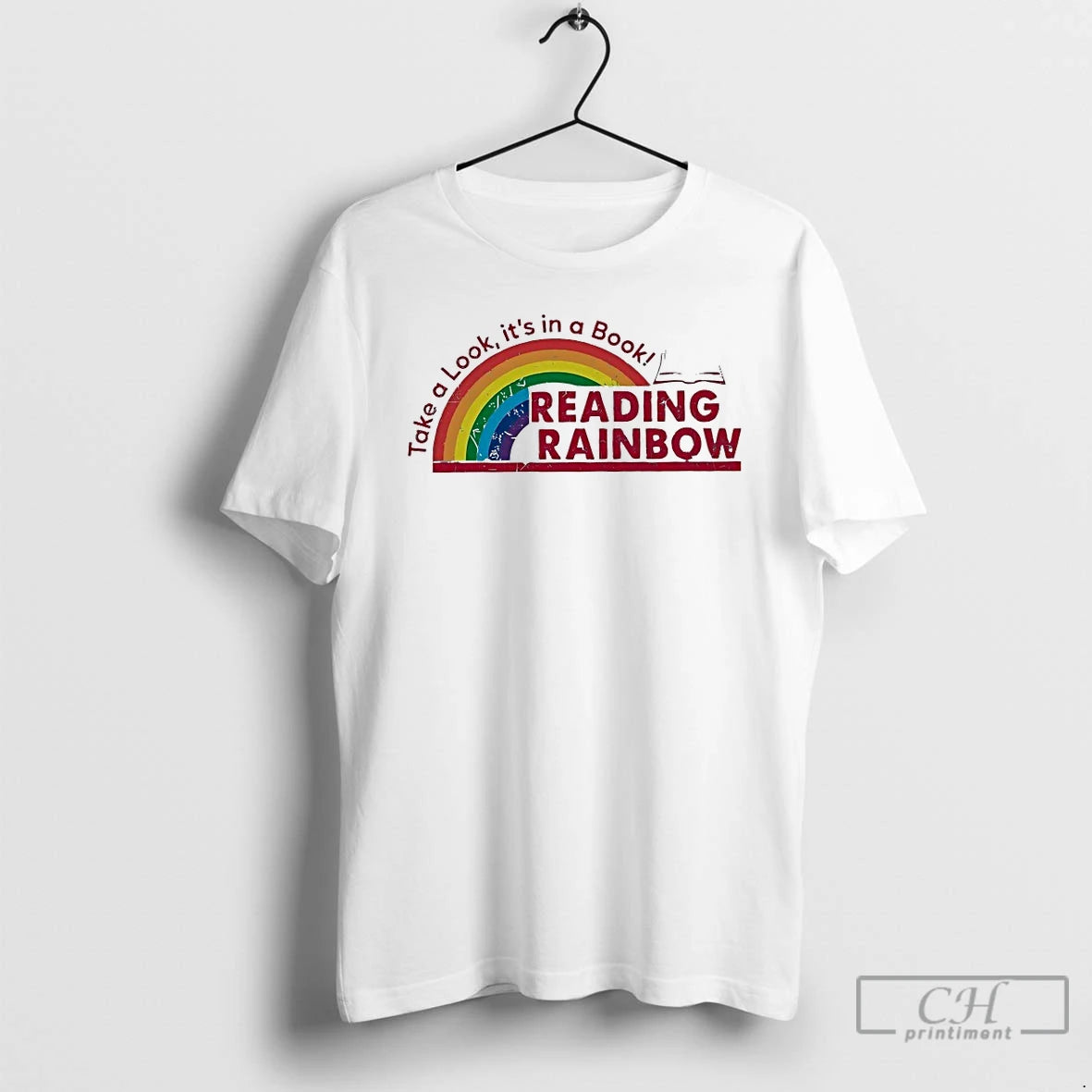 Classic Take A Look Its In A Book Reading Rainbow T-Shirts, Hoodie, Sweatshirt | HypeDripTees.com
