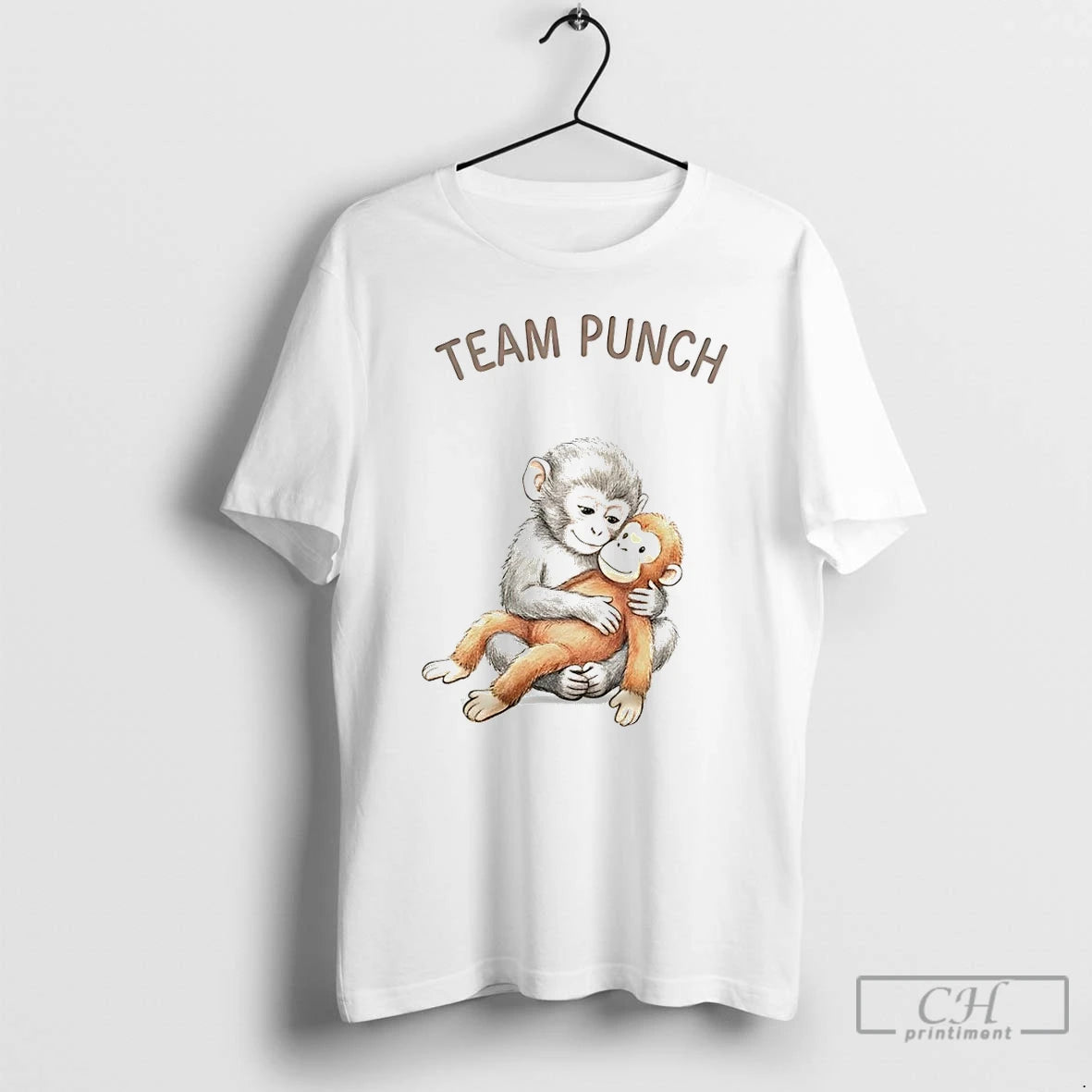 Classic Team Punch Baby Monkey Wildlife Animal Lover T-Shirts, Hoodie, Sweatshirt | HypeDripTees.com