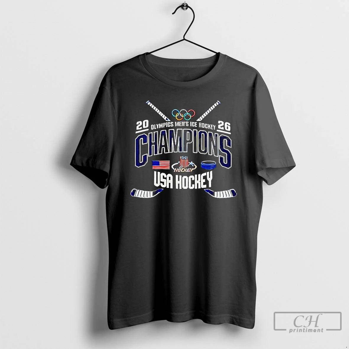 Classic Team Usa 2026 Olympic Mens Ice Hockey Champions Graphic T-Shirts, Hoodie, Sweatshirt | HypeDripTees.com