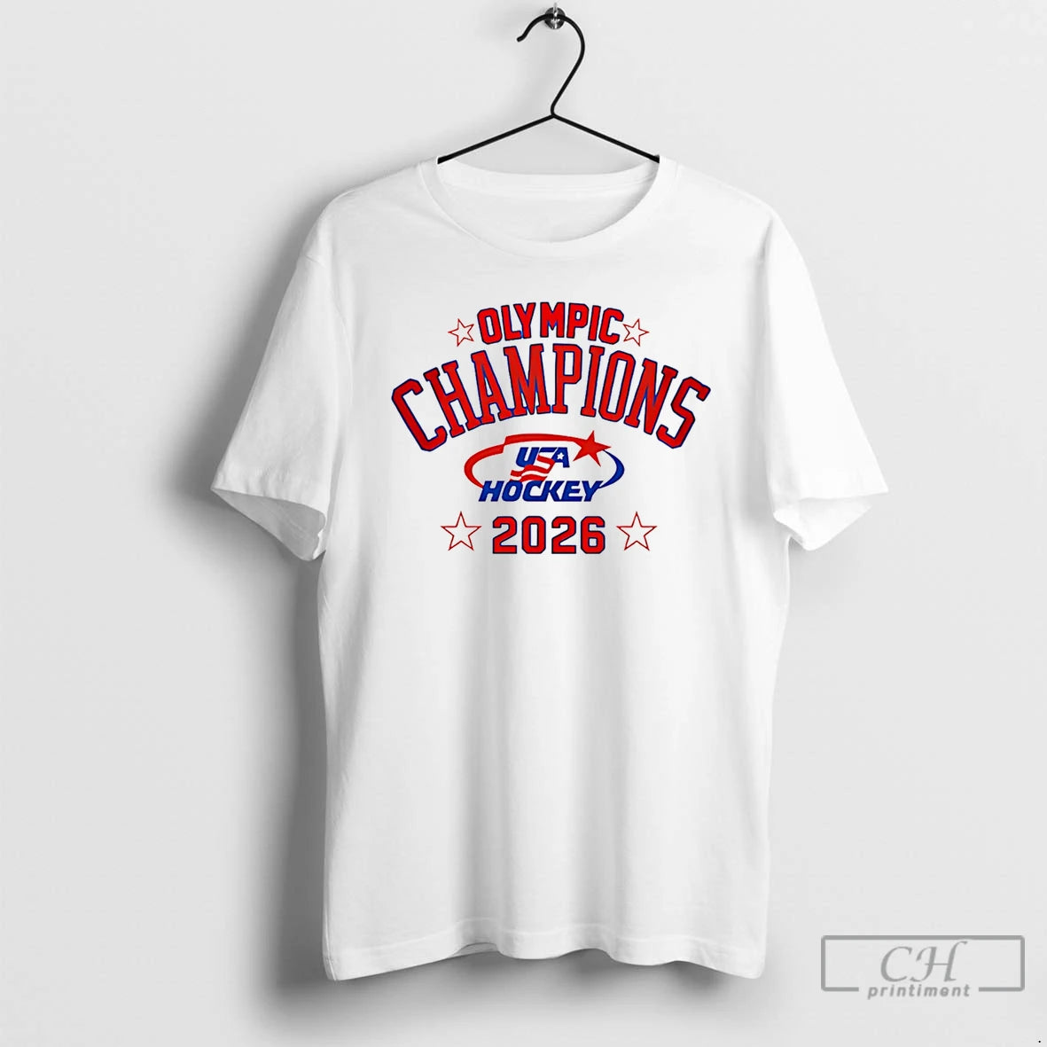 Classic Team Usa Hockey Olympic Champions 2026 Logo T-Shirts, Hoodie, Sweatshirt | HypeDripTees.com