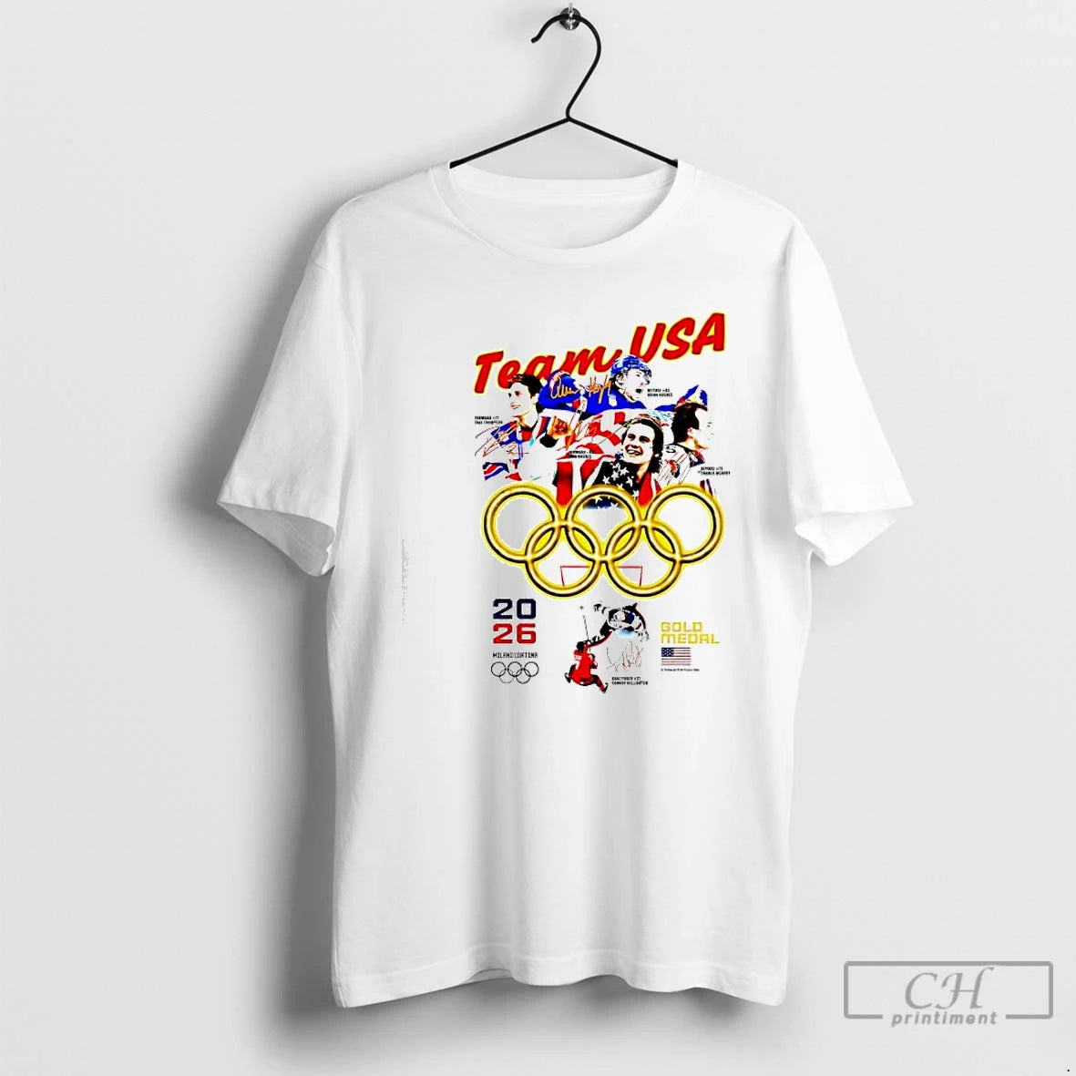 Classic Team Usa Olympic Champions 2026 Gold Madal Signatures T-Shirts, Hoodie, Sweatshirt | HypeDripTees.com