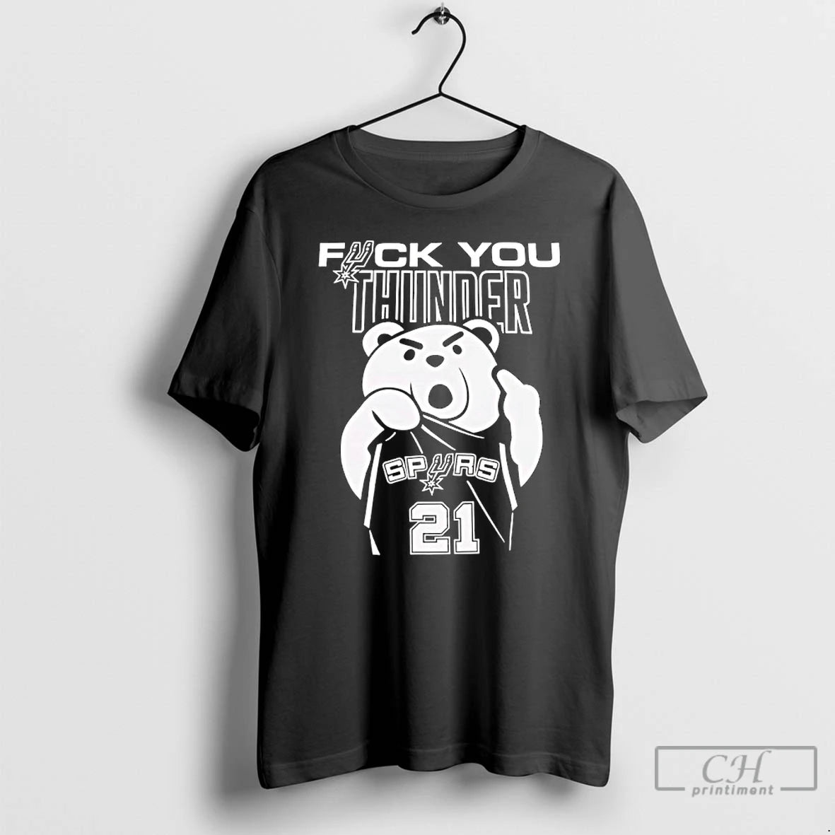 Classic Teddy Fuck You Thunder San Antonio Spurs T-Shirts, Hoodie, Sweatshirt | HypeDripTees.com