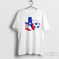 Classic Texas Map Soccer Graphic
