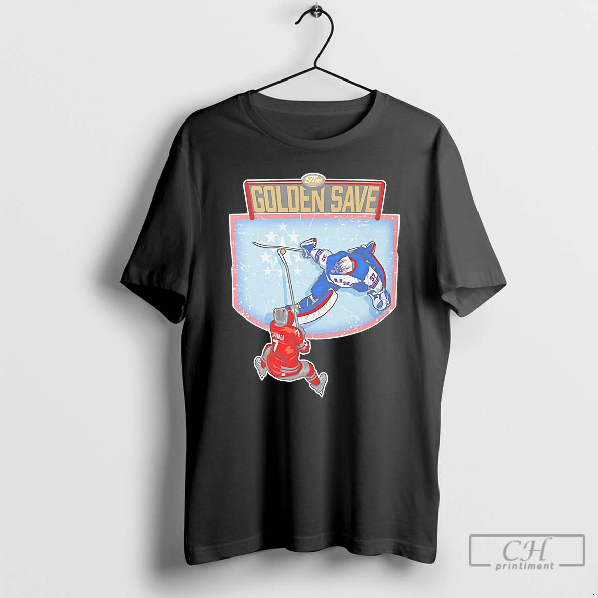 Classic The Golden Save Usa Hockey Champions Beat Canada T-Shirts, Hoodie, Sweatshirt | HypeDripTees.com